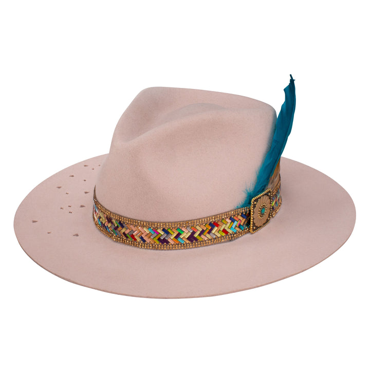 Charlie 1 Horse Powder Pink Hillbilly Hippie Hat