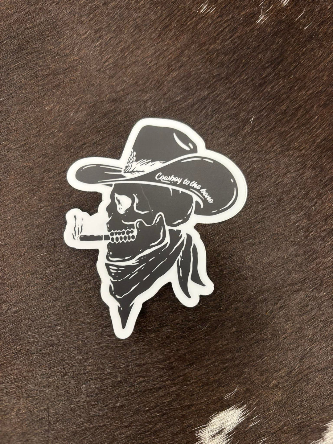 Rodeo Hippie Cowboy to the Bone Sticker