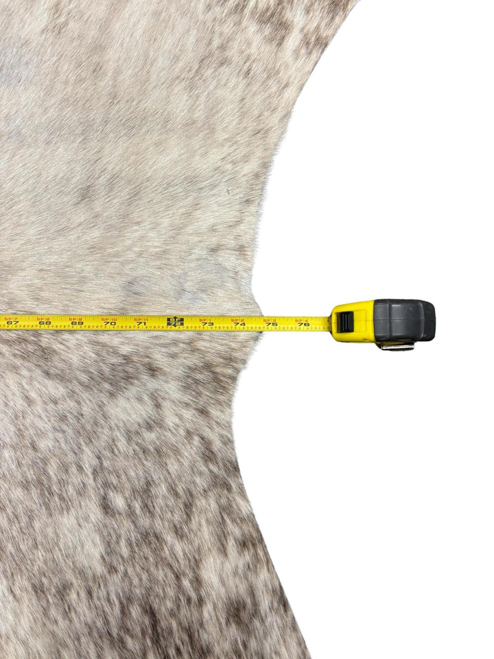 White and Brown Short Horn Cowhide