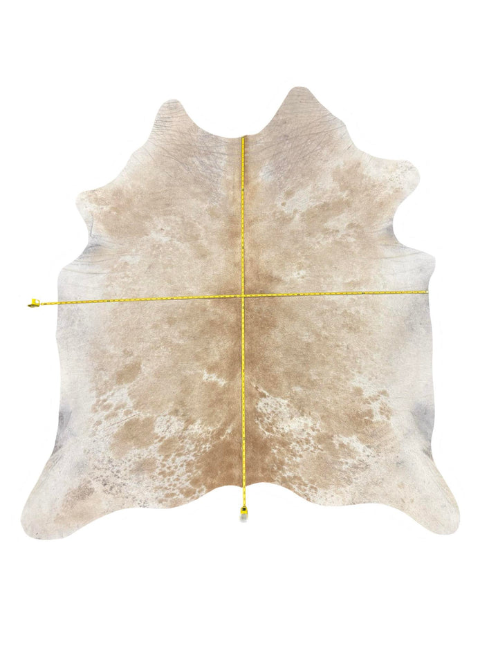 Cream and White Cowhide