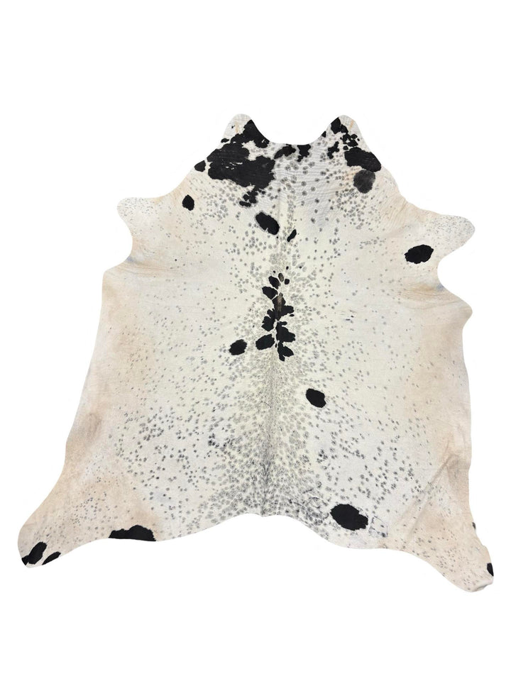 White and Brown Spotted Cowhide