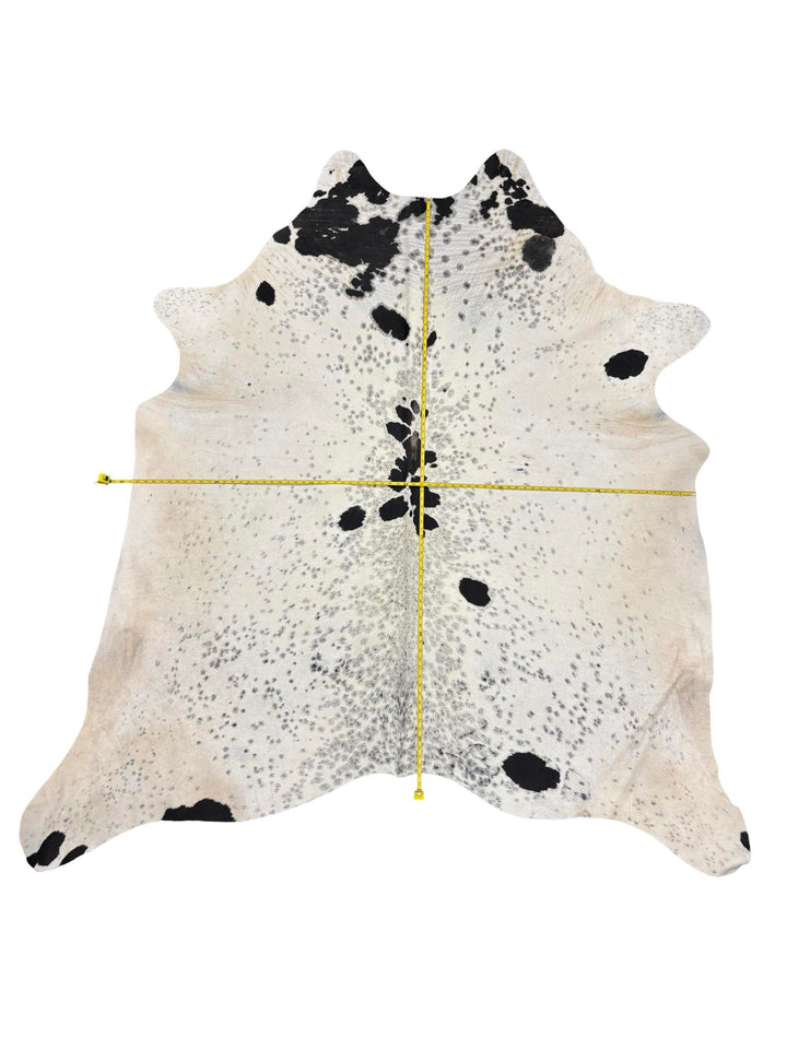 White and Brown Spotted Cowhide