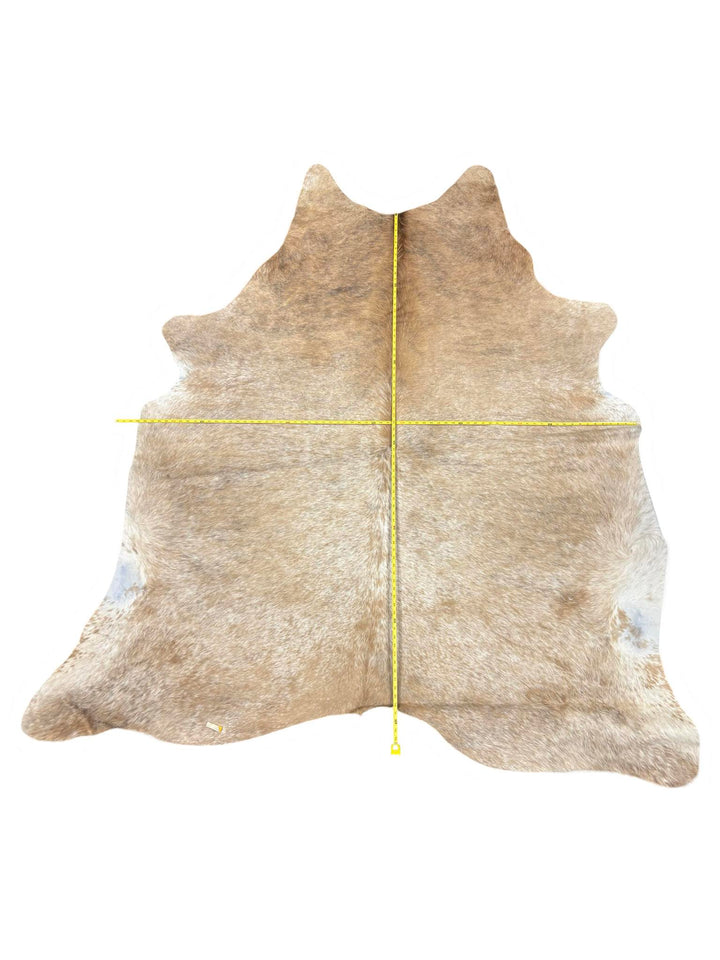 Tan and White Cowhide