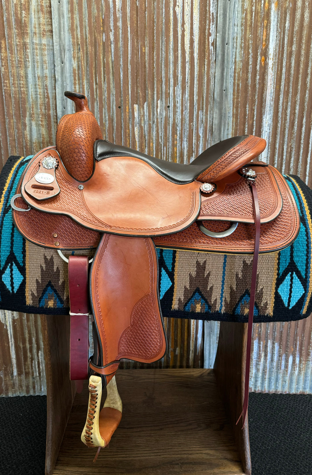 Crates 2221 Classic Reining Saddle Square Skirt - West 20 Saddle Co.