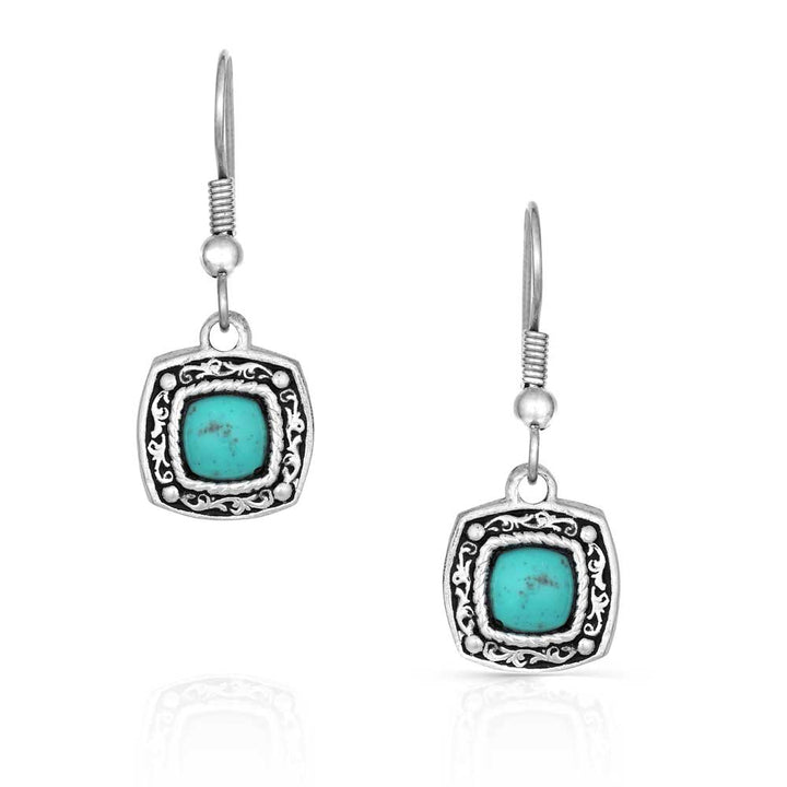 Montana Silversmiths Blue Earth Turquoise Drop Earrings
