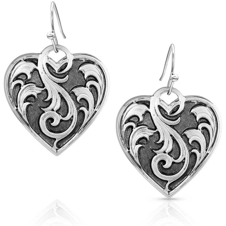 Montana Silversmiths Ace of Hearts Earrings