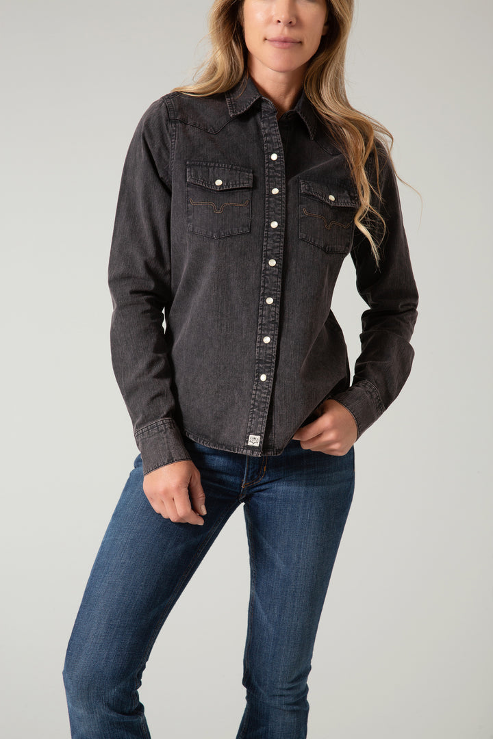 Kimes Ranch Women's Black Denim Kaycee Top