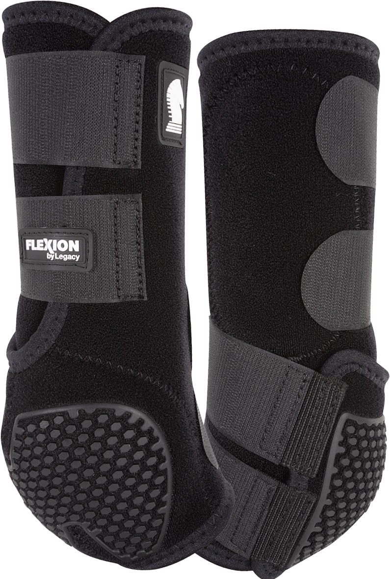 Classic Equine Flexion Legacy2 Support Boots-Hind Black