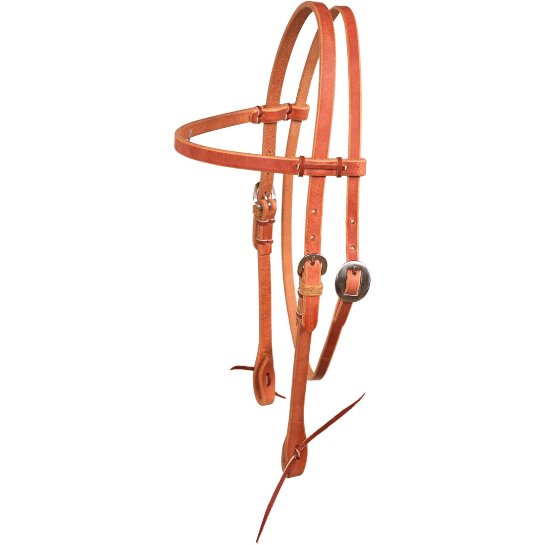 Berlin Custom Leather Hand Tied Browband Headstall