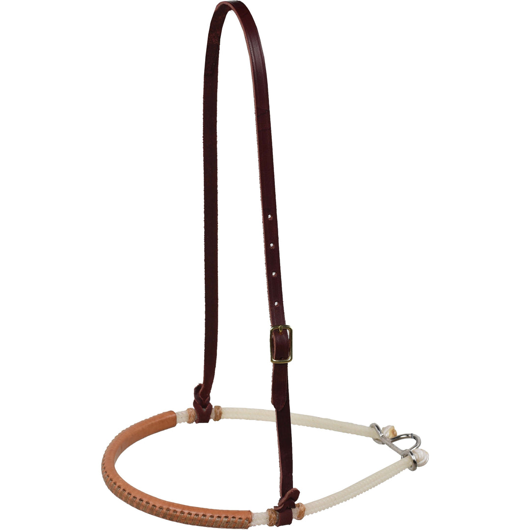 Berlin Custom Leather Covered Rope Noseband