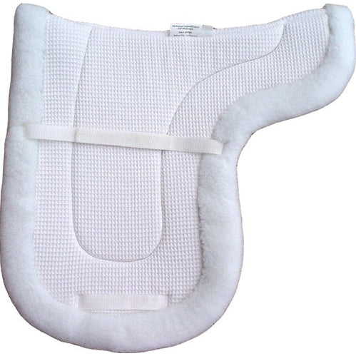 Pacific Rim International Contoured Waffle and Fleece Dressage Liner Pad