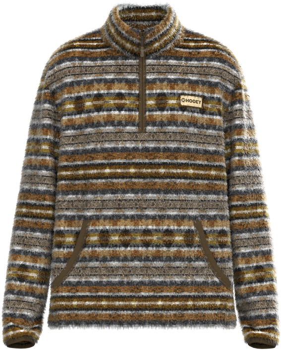 Hooey Men's Tan Aztec Bozeman Fleece Pullover