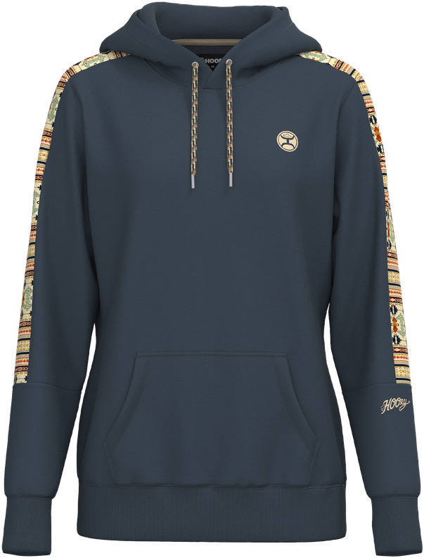 Hooey Women's Ombre Blue with Thunderbird Aztec Canyon Hoodie