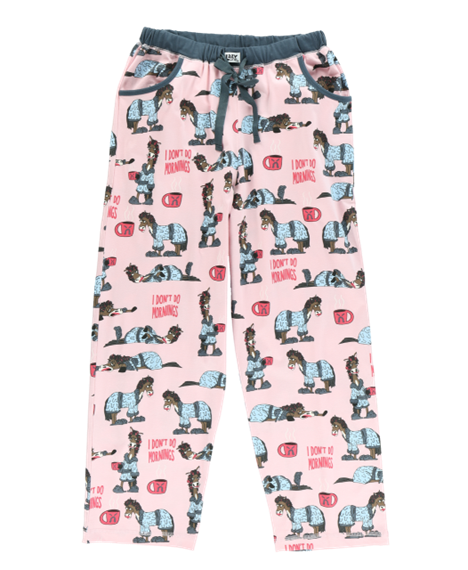 Lazy One Women's Don't Do Mornings Horse PJ Set