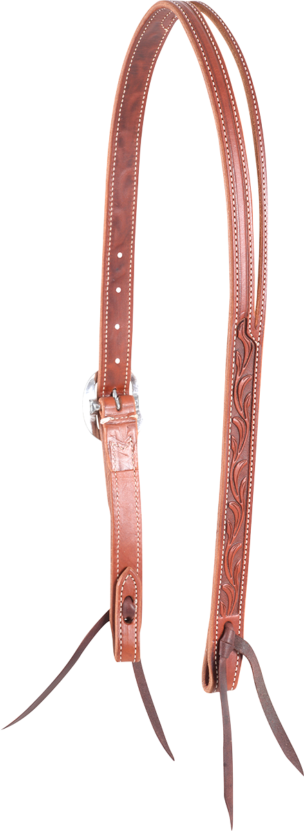 Martin Leaf Tooled Chestnut Ranahan Headstall