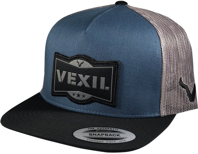 Vexil Black and Pale Indigo Iron Cowboy Hat