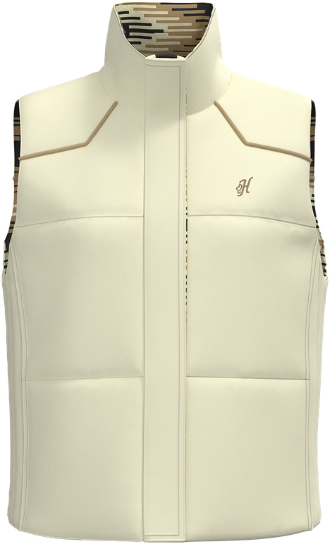 Hooey Women's Cream and Saddle Blanket Pattern Briar Reversible Puffer Vest