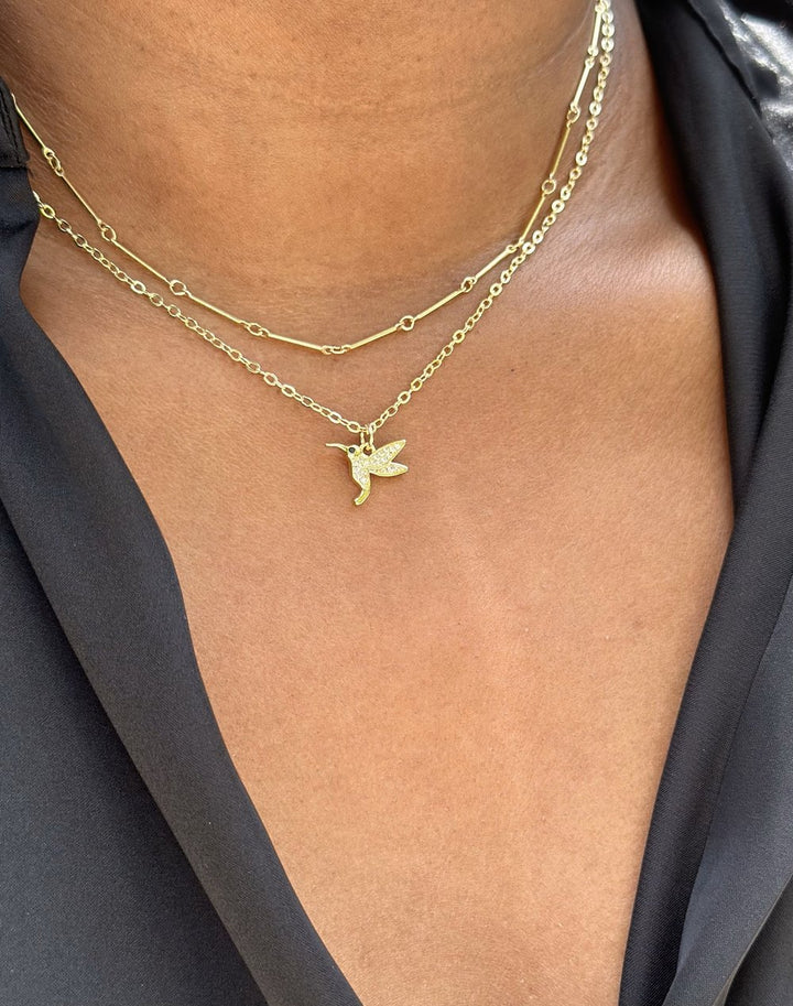 Rachel Nathan Hummingbird Mini Necklace