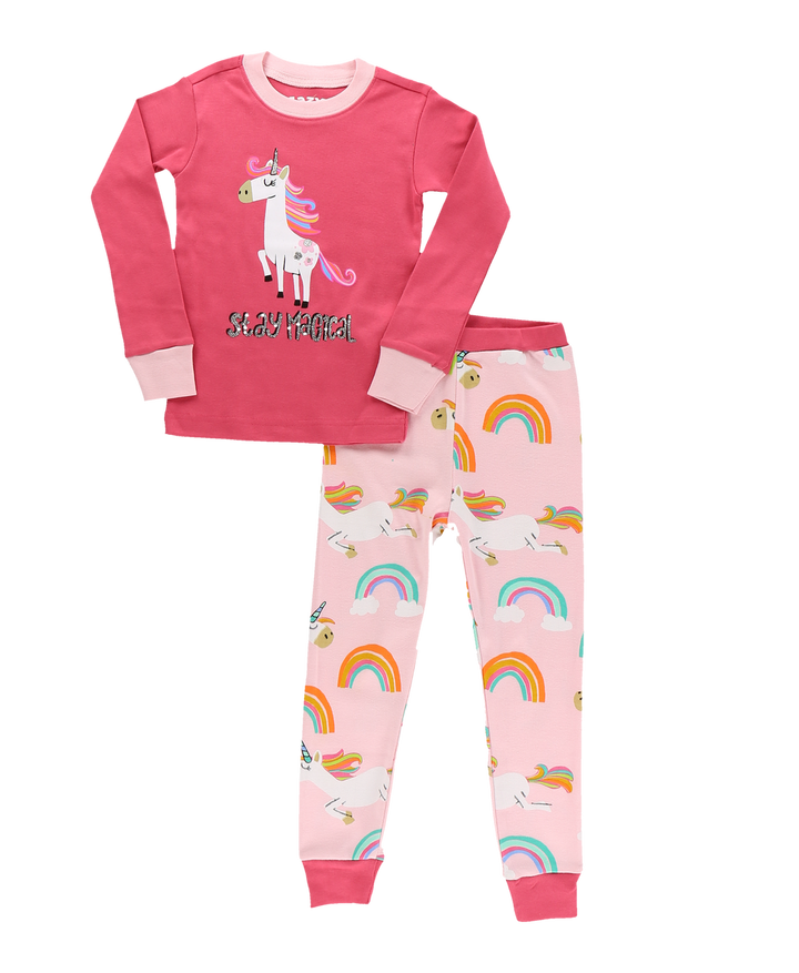 Lazy One Magical Unicorn Long Sleeve Pj Set