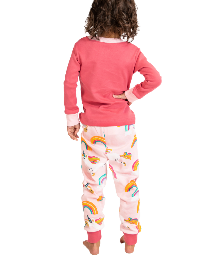 Lazy One Magical Unicorn Long Sleeve Pj Set