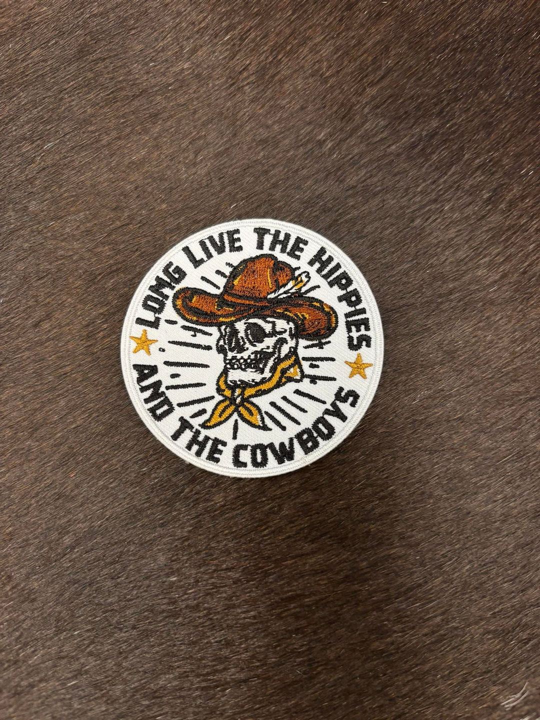 Rodeo Hippie Long Live the Hippies and the Cowboys Patch