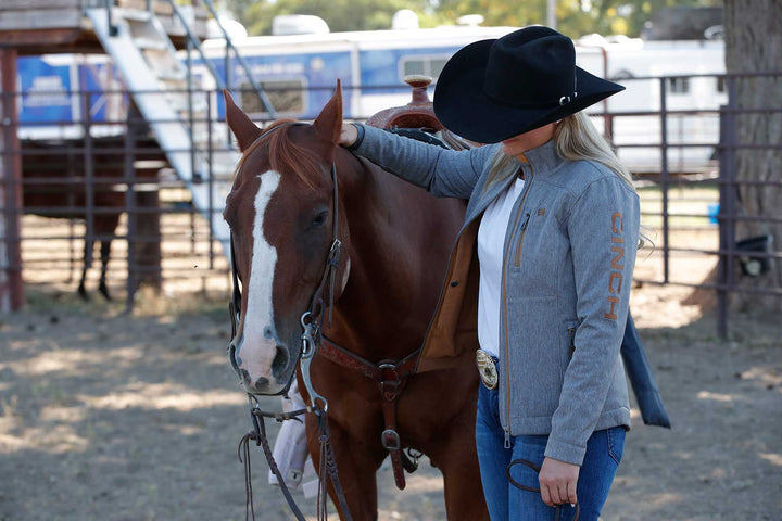Cinch Women's Charcoal Concealed Carry Bonded Jacket