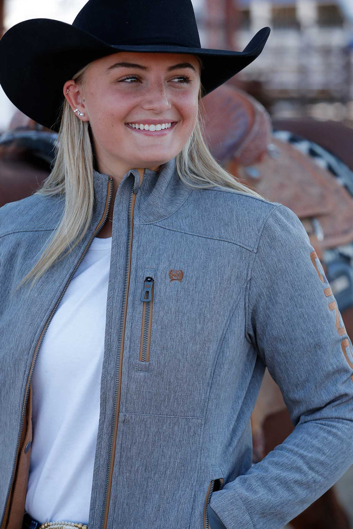 Cinch Women's Charcoal Concealed Carry Bonded Jacket