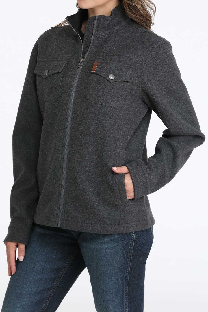 Cinch Women's Charcoal Brushed Knit Jacket