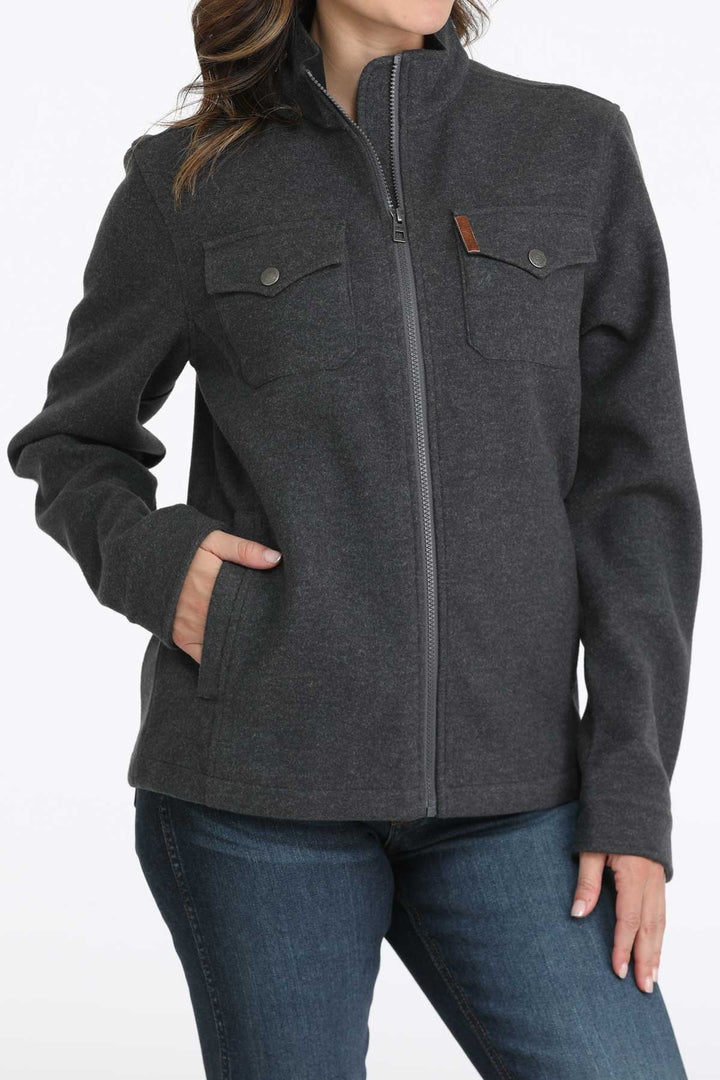 Cinch Women's Charcoal Brushed Knit Jacket