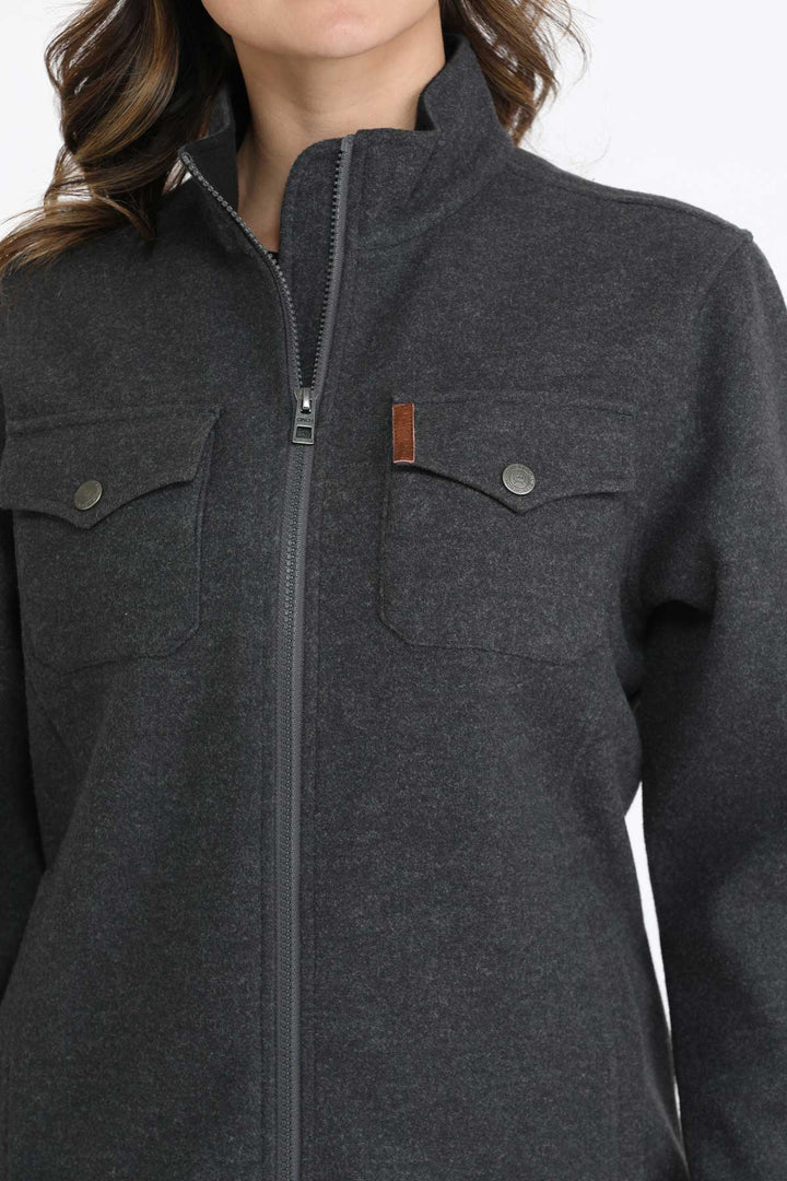 Cinch Women's Charcoal Brushed Knit Jacket