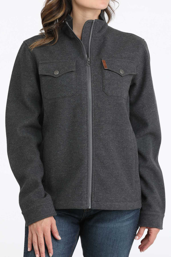 Cinch Women's Charcoal Brushed Knit Jacket
