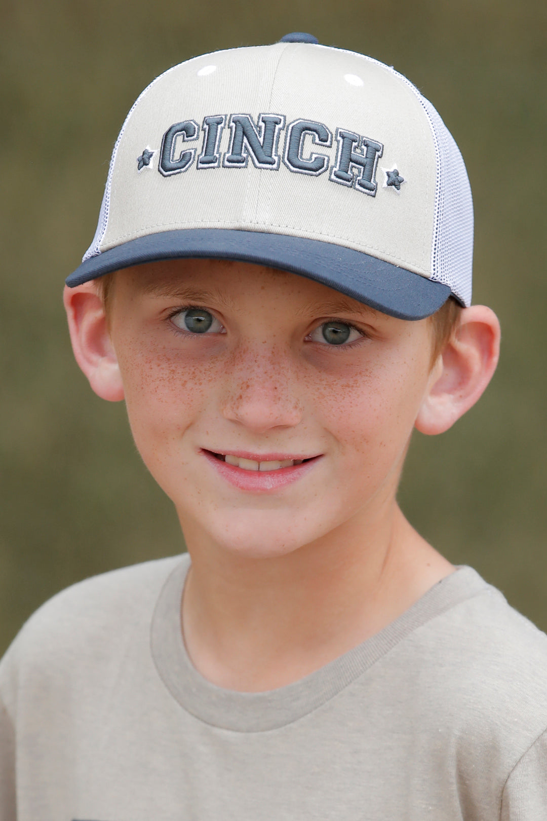 Cinch Boy's Khaki FlexFit Cap