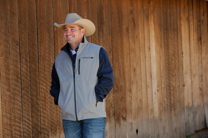 Cinch Men's Gray Bonded Vest