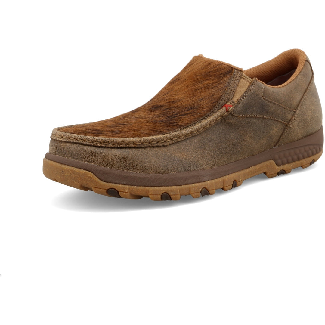 Twisted X Men's Bomber and Brindle Slip-on Driving Moc
