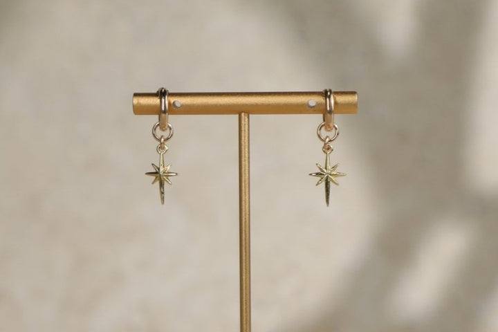 Rachel Nathan North Star Huggie Earrings