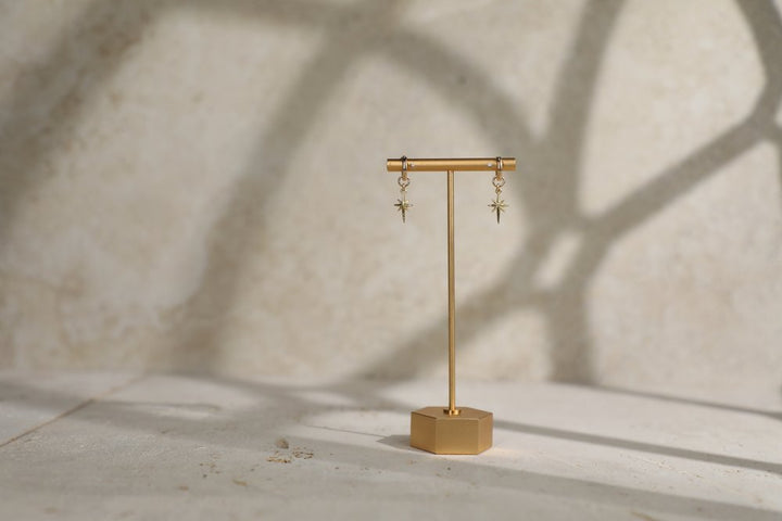 Rachel Nathan North Star Huggie Earrings