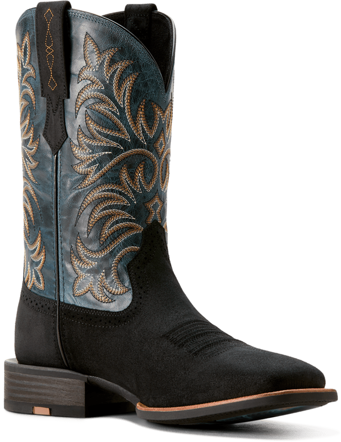 Ariat Men s Black Suede Oakwood Cowboy Boot