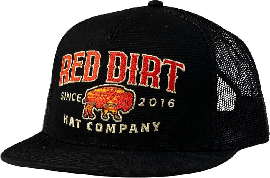 Red Dirt Hat Co Black Sunset Buffalo Ball Cap