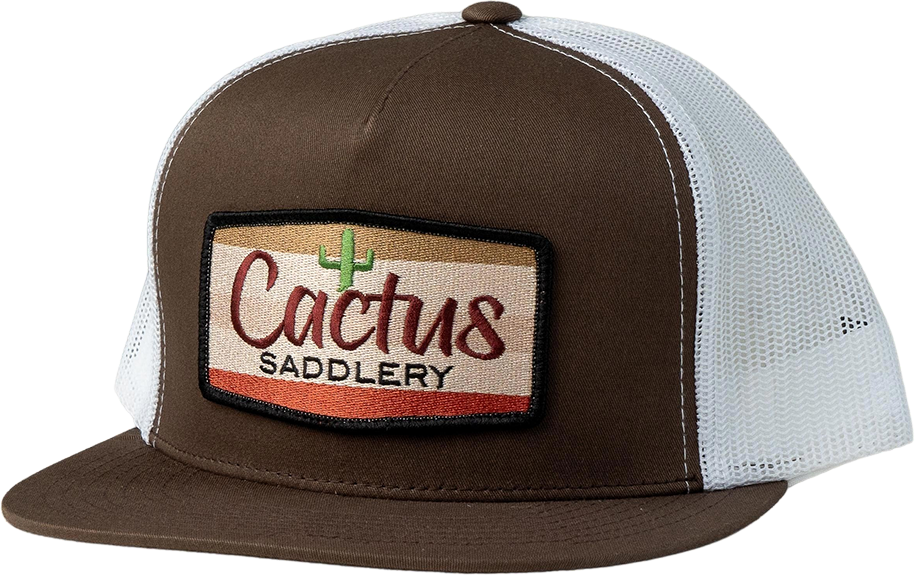 Red Dirt Hat Co Brown Cactus Saddlery Ball Cap
