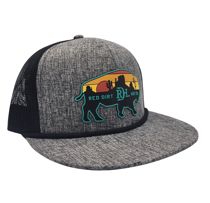 Red Dirt Hat Co Heather Charcoal Billboard Hat