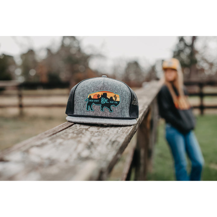 Red Dirt Hat Co Heather Charcoal Billboard Hat