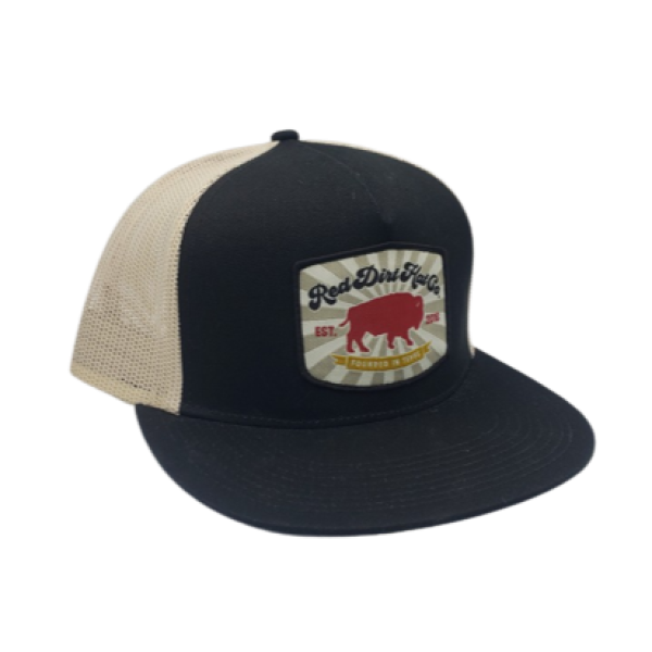 Red Dirt Hat Co Black and Tan Founded Hat