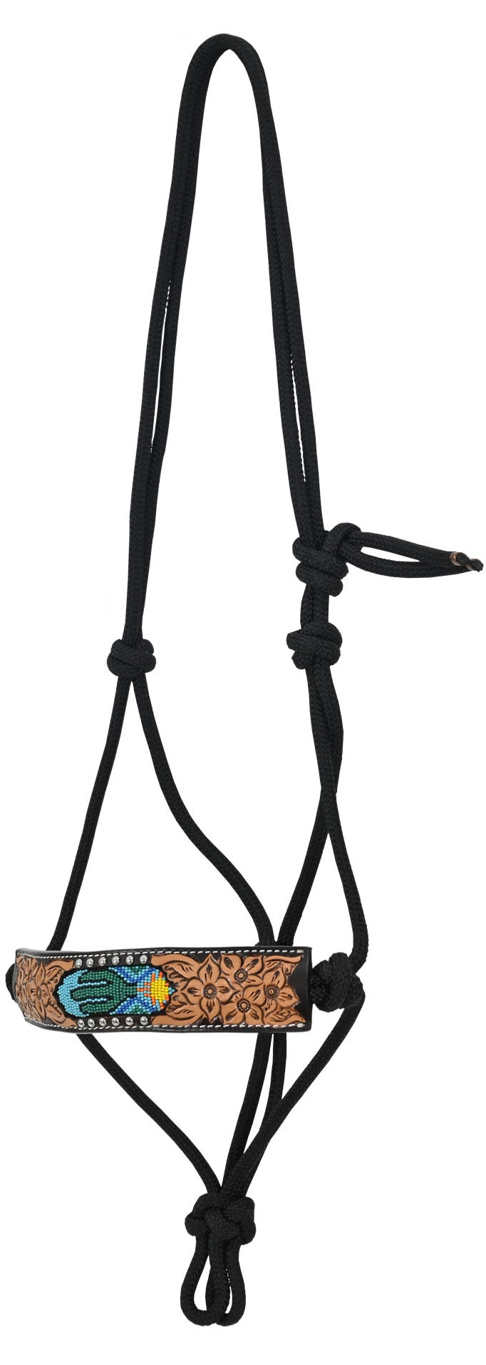 Rafter T Ranch Beaded Cactus Rope Halter