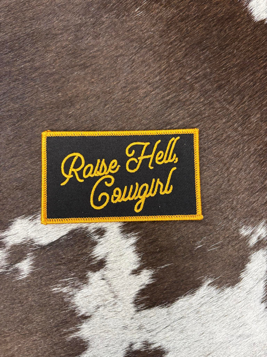 Rodeo Hippie Raise Hell Cowgirl Patch