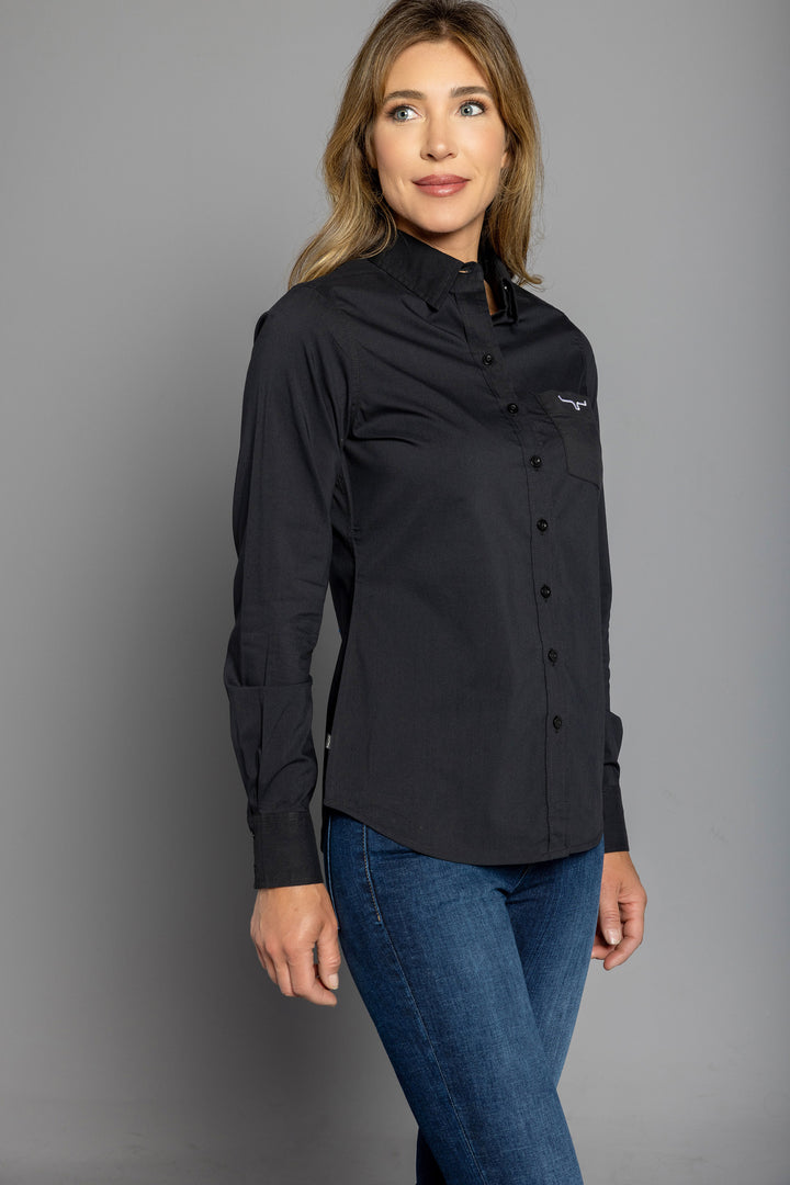 Kimes Ranch Women's Black Long Team Shirt
