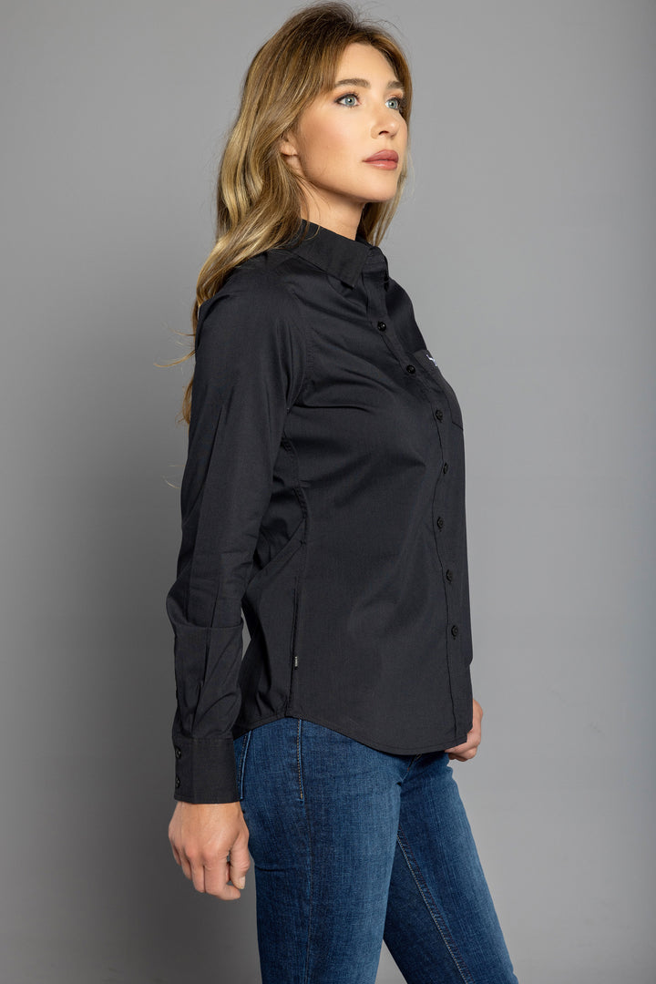 Kimes Ranch Women's Black Long Team Shirt