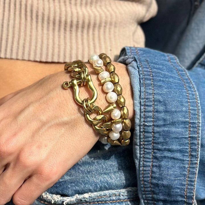 Rachel Nathan Shackle Chain Bracelet