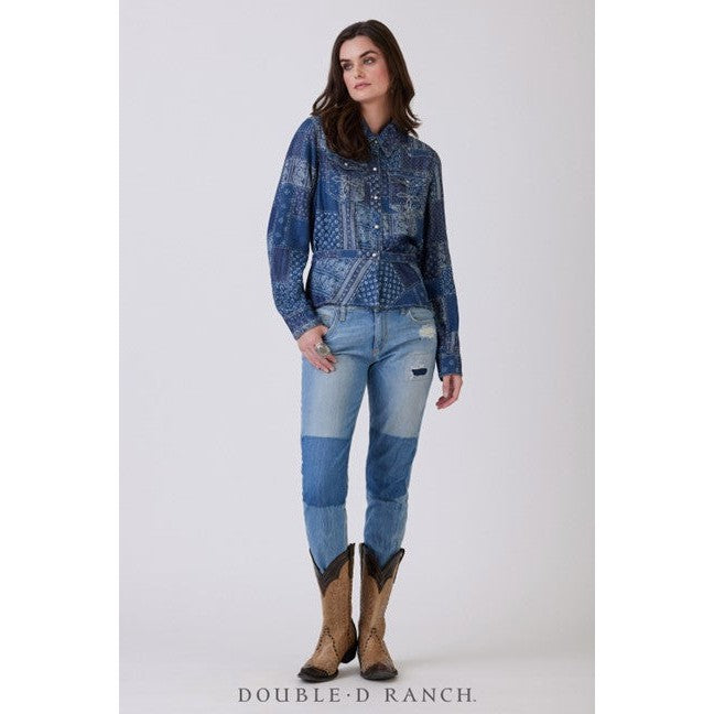 Double D Ranchwear Settler's Patch Top