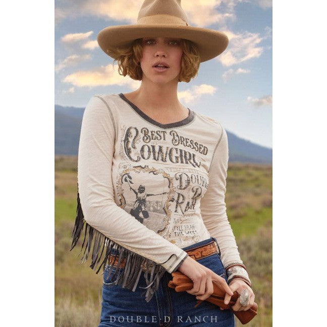 Double D Ranchwear Women's String Best Dressed Cowgirl Tee