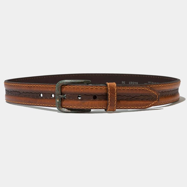 Vintage Bison Big Timber Belt-Honey